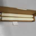 Homemory 2/3/6 Pack Flameless Taper Candles, No Remote, Realistic Flickering Battery Operated Candlesticks, Ivory LED Plastic Candle Safe for Weddings, Table Decor, Christmas, and Halloween(Set of 2)