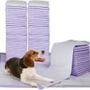Petphabet 100 Pack Dog Pee Pads 23 by 24 Inches,Lavender Scented Dog Training Pads with Attractant
