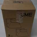 UME 2 Pack LED Outdoor Wall Light Fixtures, Dusk to Dawn Outdoor Wall Lantern, Exterior Waterproof Wall Sconce Light Fixtures, Black Front Porch Lights Wall Mount Lighting