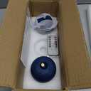 Flameless Candles with Remote, Blue Round Candles Ball LED Battery Operated Real Wax Candles Warm Light 3D Wick Flickering for Home Party Wedding Decor (Set of 3)