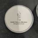 Gusto Nostro White Marble Coasters Set of 6 with Non-Slip Backing - Luxury Natural Stone Coasters for Drinks - Genuine Marble Kitchen Accessories, Round Stone Coaster for Kitchen Counter, Coffee Table