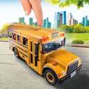 Playmobil School Bus with Accessories and 4 Figures
