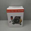 Greenhouse Heater with Digital Thermostat, 1500W Electric Outdoor Heater, Overheat Protection, Fast Heating, Waterproof for Grow Tent, Green House, Patio, Yellow