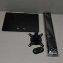 Single LCD Computer Monitor Free-Standing Desk Stand Mount Riser for 13 inch to 32 inch screen with Swivel, Height Adjustable, Rotation, Vesa Base Stand Holds One (1) Screen up to 77Lbs(HT05B-001)) (Black)