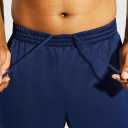 Pack Of 2 DOWMQ Men's Sweatpants Athletic Pants Joggers with Zipper Pockets Lightweight Quick Dry Workout Track Pants for Gym Running Navy Blue, XL