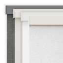 AOSKY Linen Roller Blinds Shades for Indoor Windows Pull Down Cordless Blackout Black Out Window Shade 43 inch Blinds for Home Linen