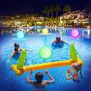 Pool Toys - 16" Light Up Beach Ball, 1/2/4 Pack Glow in The Dark Balls with 8 LED Modes, Pool Games for Adults, Teens and Kids, LED Ball for Outdoor or Indoor Activities