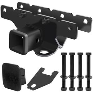 𝟮𝟬𝟮𝟱 𝙉𝙀𝙒 Tow Hitch Trailer Kit for 2018-2024 Jeep Wrangler JL JLU (Include 20-24 Diesel Engine; 21-24 4xe) - 2 Inch Rear Bumper Tow Trailer Hitch Receiver Kit (2 Door & 4 Doors) by Puxyblue