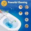 100 Count Toilet Bowl Wand Refills, Disposable Toilet Cleaner Refills, Disposable Wand Heads Compatible with Clorox and the Most Toilet Brushes