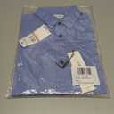 Calvin Klein Boys Long Sleeve Patterned Dress Shirt, Button-Down Style with Cuffs & Shirttail Hem (Blue), 12