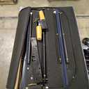 YUHUASHI upholstered Platform Bed Frame/Twin Bed Frame/Modern Geometric Double-Wing Design headboard/Linen Fabric/Easy to Assemble no Noise (Navy Blue, Twin)