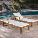 2 Pack 77x24 inch Lounge Chair Cushions for Outdoor Furniture, Large 2" High-Resilience Foam Chaise Cushion for Patio Pool Garden