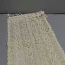 meioro Crochet Lace Table Runner, 10x48 Inch Boho Cotton Table Runners with Tassels, Rustic Farmhouse Table Decoration 48 Inches Long, Mesh Woven Table Decor for Wedding Bridal Shower Party