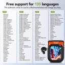 NE20 Earbuds, 2025 New NE20 AI Translation Earbuds in Real Time, Language Translator Headphones with LCD Touch Screen Audifonos Traductores Ingls Espaol Support 140 Languages for Travel Business
