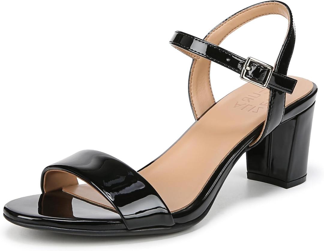 Naturalizer Women's, Bristol Sandal (11 Wide, Black Patent)