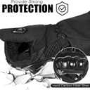 WESTWOOD FOX Motorcycle Gloves Winter Motorbike Gloves for Men and Women, Splashproof Motorcycle Gloves, Touchscreen Lightweight Warm Riding Gloves for BMX, ATV, UTV Mountain Biking (Small, Black Grey)