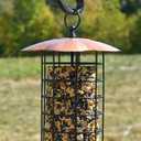 Songbird Essentials Copper Roof Suet Log Feeder