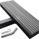 MaxxHaul 50611 Aluminum Hitch Mount Step 20 inch Long For SUV Vans Pickup Truck RV Trailer Camper Fits 2 inch Hitch Receiver Works As A Bumper Guard