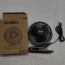 BESKAR Small Clip on Fan, 3 Speeds USB Fan with Strong Airflow, Clip & Desk Fan USB Plug in with Sturdy Clamp - Ultra Quiet operation for Office Dorm Bedroom Stroller