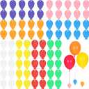 80 Pcs Plastic Balloon Weights, Reusable Colorful Balloons Pendants, Wedding Birthday Party Balloons Accessories for Helium Balloon Decoration