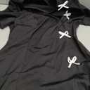 XXTAXN Women's Summer Boat Neck Short Sleeve Elegant Y2k A Line Mini Dress, Size: Large