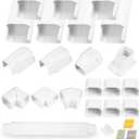 LyPrem 25Ft Mini Split Line Set Cover 3" PVC Line Cover Kit for Mini Split and Central Air Conditioner & Heat Pump