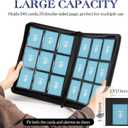 Trading Card Binder, 9 Side Loading Pocket Card Album Hold Up to 540 Cards, Zipper Binder for Cards Collection, TCG Card Holder for Game Card, Sports Card, Yugioh, MTG etc.