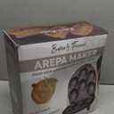 Baker's Friend Electric Arepas Maker with Browning Control, Mini Pancakes Maker, Pancake Maker Pan, Tostiarepa, Makes Arepas, Corn Patties, Mini Pancakes, Breakfast Sandwiches, Fried Eggs, Graphite