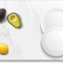 Stone Dish Drying Mats for Kitchen Counter, 21.5"(L)15.8"(W), Large Quick Dry Super Absorbent Dish Drying Mat, Eco-Friendly Diatomaceous Earth Mat with Non-Slip Pad for Dishes Bottles(White Marble)