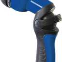 Dramm One Touch Revolution 9 Pattern Spray Gun with Thumb Control Water Flow, Perfect for Water Restricted Areas when Watering Plants, Pots, Baskets, Vegetables, Blue