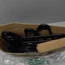 HOUSE DAY Premium Heavy Duty Plastic Hangers 12 Pack - Ultra Thick Black Clothes Hangers - 20 lb Capacity - Sturdy Hangers for Coats, Jackets, Suits & Jeans - Closet Organizer for Dorm, Apartment