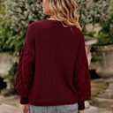 PRETTYGARDEN Women's Fall 2026 Pullover Sweater Casual Long Sleeve Loose Chunky Knit Tops Blouse Winter Fashion Clothing (M)