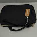 BAGSMART Toiletry Bag Travel Bag with Hanging Hook, Water-resistant Makeup Cosmetic Bag Travel Organizer for Accessories, Shampoo, Full-size Container, Toiletries (Black, Medium)