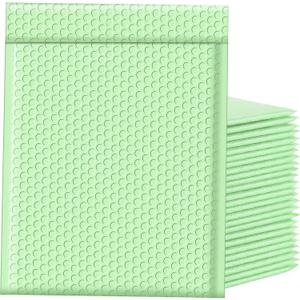Famagic Bubble Mailers 10.5x16 Inch 25pcs Padded Envelopes Self Seal Mailing Envelopes Poly Bubble Padded Mailers Matte Shipping Envelopes Packaging for Small Business,Cosmetics, Mint Green