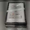 upsimples A4 Picture Frame Set of 5, Display Pictures 6x8 with Mat or 8.3x11.7 Without, Wall Gallery Poster Frames, Black