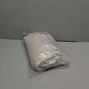 LAMIT 100% Blackout Window Curtains for Bedroom, 45 Inches Linen Textured Thermal Farmhouse Curtains Back Tab and Rod Pocket Window Panels with White Liner, 2 Panels, 52 x 45 Inch, Linen