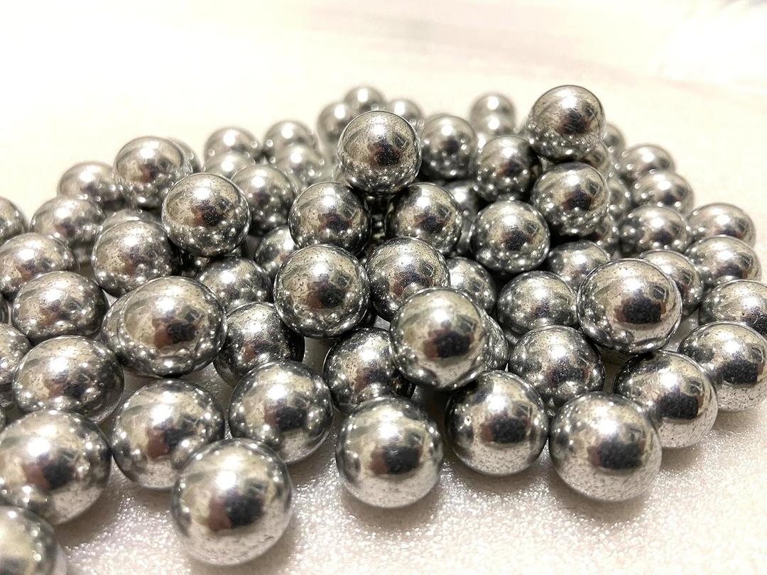 100 X 43 Cal Aluminum Balls for Self Defense and Target Practice, Solid Hard .43 Caliber Projectiles Fit for T4E Walther PPQ/ TPM1 and Glock17/G17 (Silver)