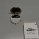 Getinbulk Compact Mirror for Purse, Double-Sided 1X/ 2X Magnifying Metal Pocket Makeup Mirrors(Round, Gold)