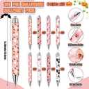 160 Pcs Pink Halloween Pens Bulk Pink Spooky Cartoon Ghost Pumpkin Ballpoint Pens with 80 Pcs Greeting Cards for Halloween Party Supplies Rewards Gifts Home Office