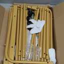 Laiensia Double Rods Clothing Rack with Wheels, Garment Rack for Hanging Clothes, Multi-functional Bedroom Clothes Rack, Gold