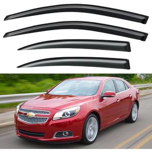 Window Visors Rain Guards for 2013 2014 2015 13 14 15 Chevy Malibu, Out-Channel Window Vent Wind Deflectors Visors Shades for 2016 Malibu Limited