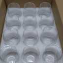 Stemless Glasses Set of 12, 15 Ounce Smooth Rim Standard Glass Tumbler for Red, White , Dishwasher Safe