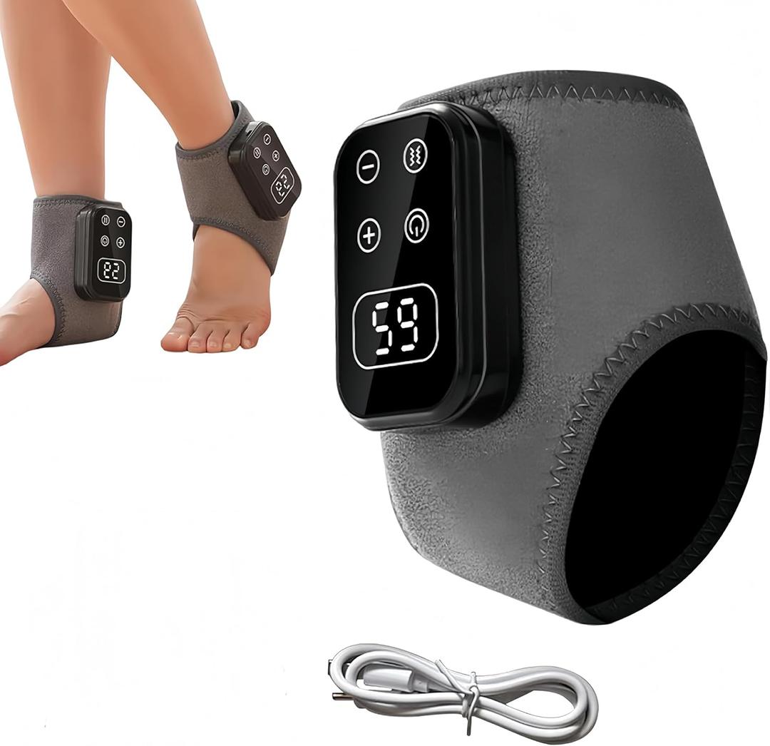 2PC Foot Advanced Renew Triple Method Massager, Triple Technology Foot Massager Ankle, Portable Foot Massagers for Home/Office/Travel,Foot Revive Massager, 3-Speed & 5-Temperature