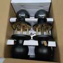 BESTTEN 4 Pack Door Knob with Lock and Key, Keyed Different Entry Door Knob, for Entrance and Front Door, Matte Black