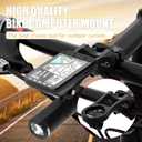 Cycling Computer Mount - Versatile Out Front GPS Mount for Wahoo, Garmin, Bryton, Cateye - Compatible with 1.26''/32mm Handlebars - Ideal for Mountain Bikes and More (Black)