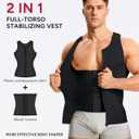 Nebility Mens Shapewear Fajas para Hombres Compression Shirt Men Body Shaper Tank Top Compression Undershirt Sleeveless Vest (M)