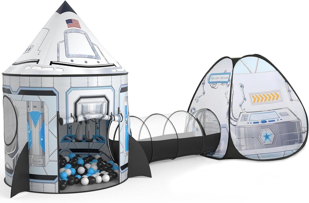 Sumbababy Space Tent for Kids: Space Toy for Baby- Kids Tent with Tunnel - Tunnel Toys for Toddlers.