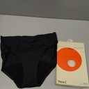 THINX Period Underwear, Breathable Hip Huggers, Holds Up to 12 Regular Tampons*, Period Panties, All-Day Absorbency Menstrual Underwear for Women, Reusable, 1 Pack, S Black