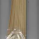 HOPELF 25PCS Wooden Dowel Rods - 1/4 x 12 Inch Bamboo Sticks - for Crafts, Cake Dowels and DIY Projects