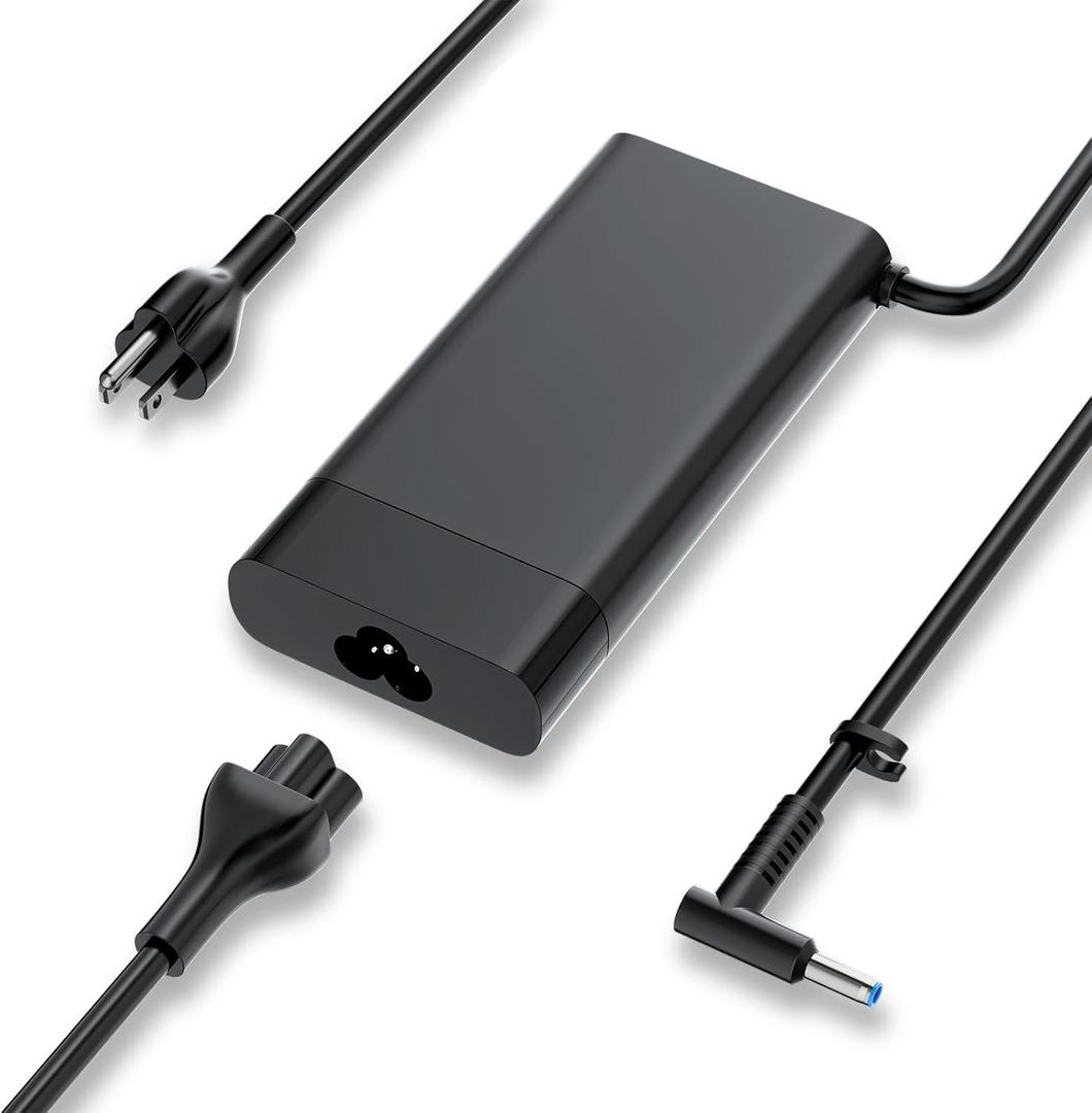 150W AC Adapter Charger Replacement for HP Zbook 15 15u 15v G3 G4 G5 G6 Fury G7 G8 G9 Studio Victus 15 OMEN 15-ax 17-w Pavilion 15-e 17-cd Notebook PC Envy TPN-CA11 Gaming Laptop Power Supply Cord